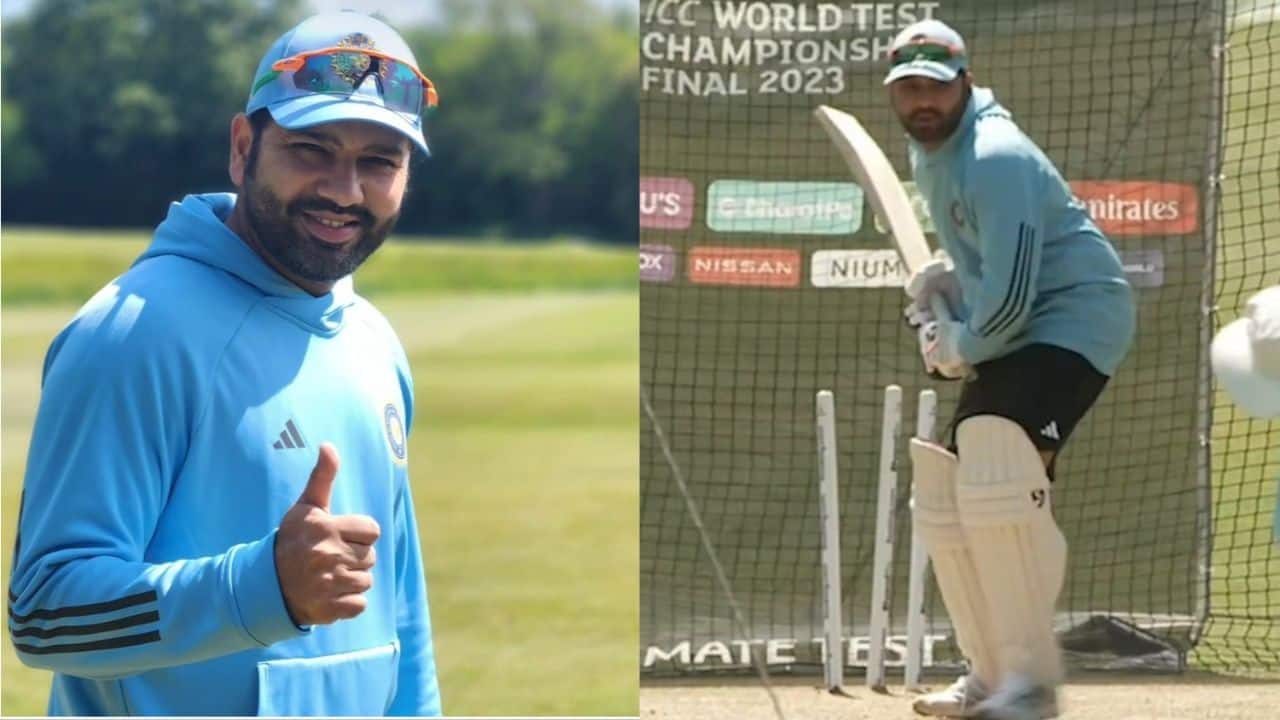 Rohit Sharma Sweat Out In Nets Ahead Of WTC Final 2023 | Watch Video